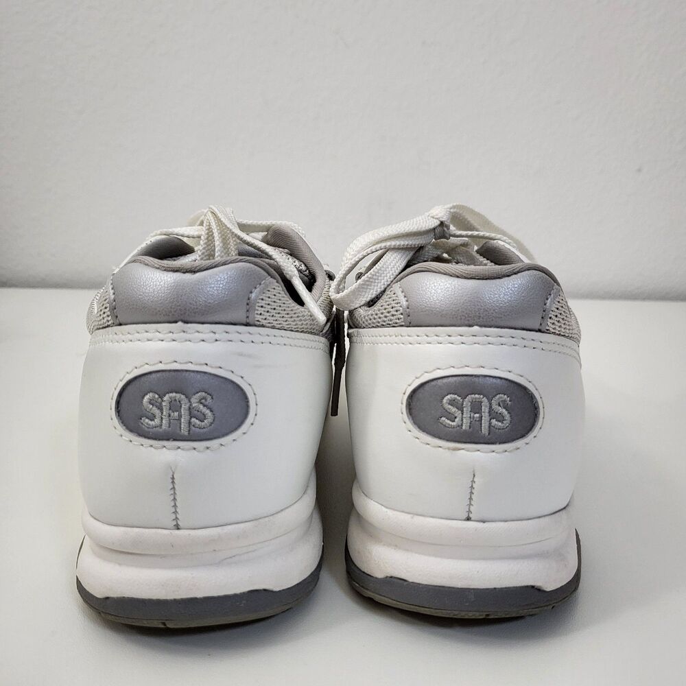 SAS Tour Sneakers Womens 9 S Narrow Width N Gray White Leather Mesh Comfort - Picture 4 of 9